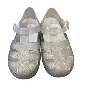 Tucker + Tate Size 10 Glitter Fisherman Sandals Jelly Girls Clear